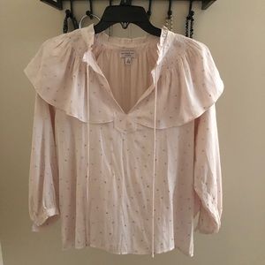 White & gold blouse